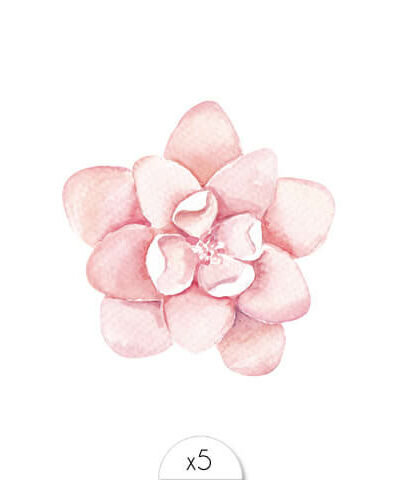 Tatouage éphémère : Fleur rose - Sioou