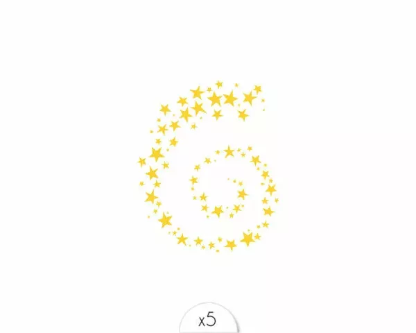 Tatouage éphémère : Spirale étoilée - Sioou – Image 1