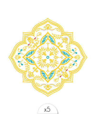 Tatouage éphémère : Mandala Azulejos - Sioou