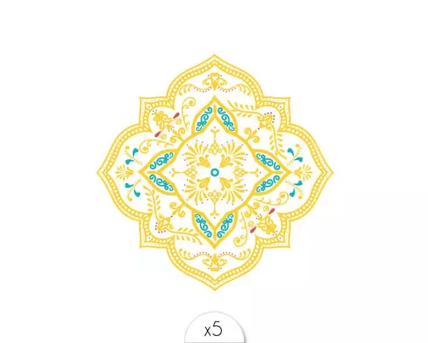 Tatouage éphémère : Mandala Azulejos - Sioou – Image 1