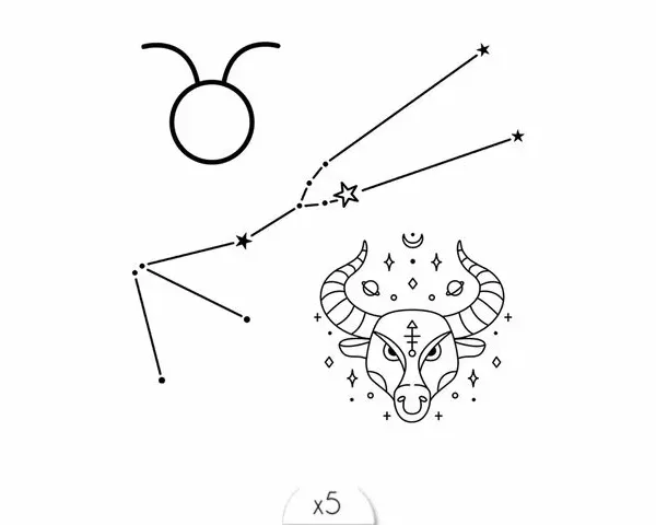 Tatouage éphémère : Taureau - Sioou – Image 1