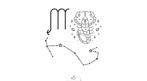 Tatouage éphémère : Scorpion - Sioou