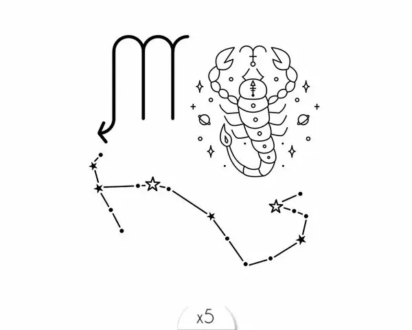 Tatouage éphémère : Scorpion - Sioou – Image 1