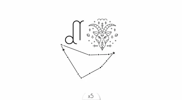 Tatouage éphémère : Capricorne - Sioou