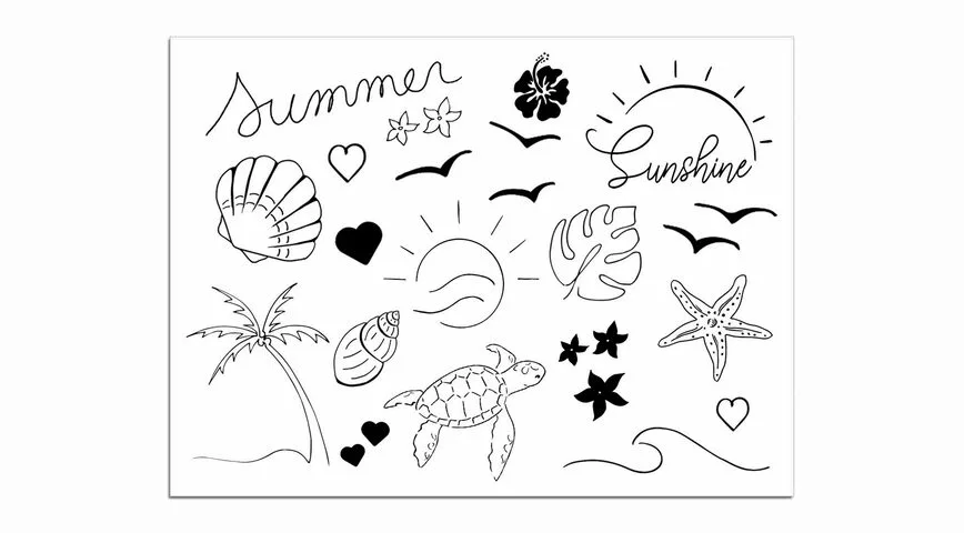 Tatouage éphémère : Mini Summer - Sioou – Image 1