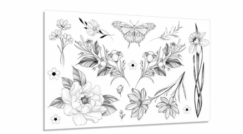 Tatouage éphémère : La Fée Fleurs - Sioou