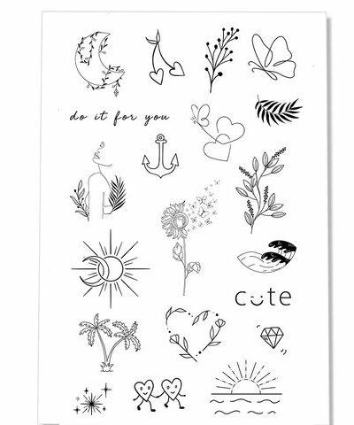 Tatouage éphémère : "D'amour et d'eau fraiche" - Sioou
