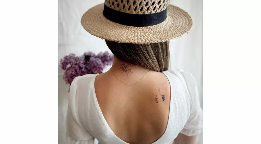 Tatouage éphémère : "D