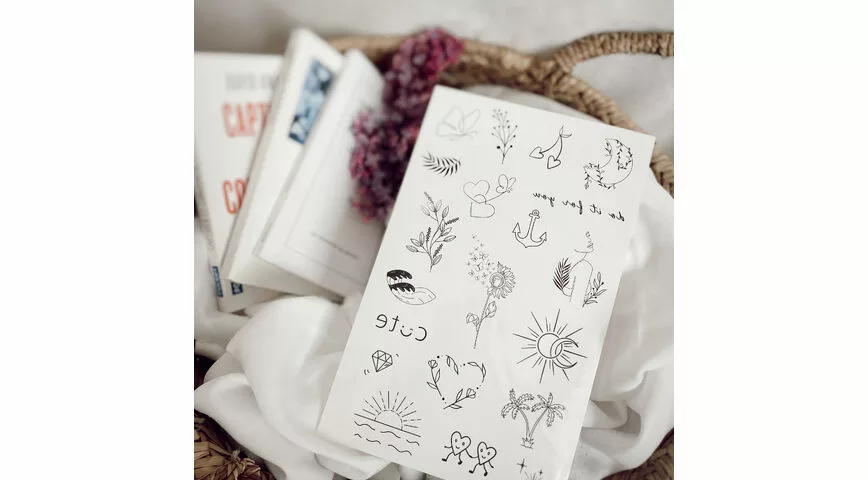 Tatouage éphémère : "D