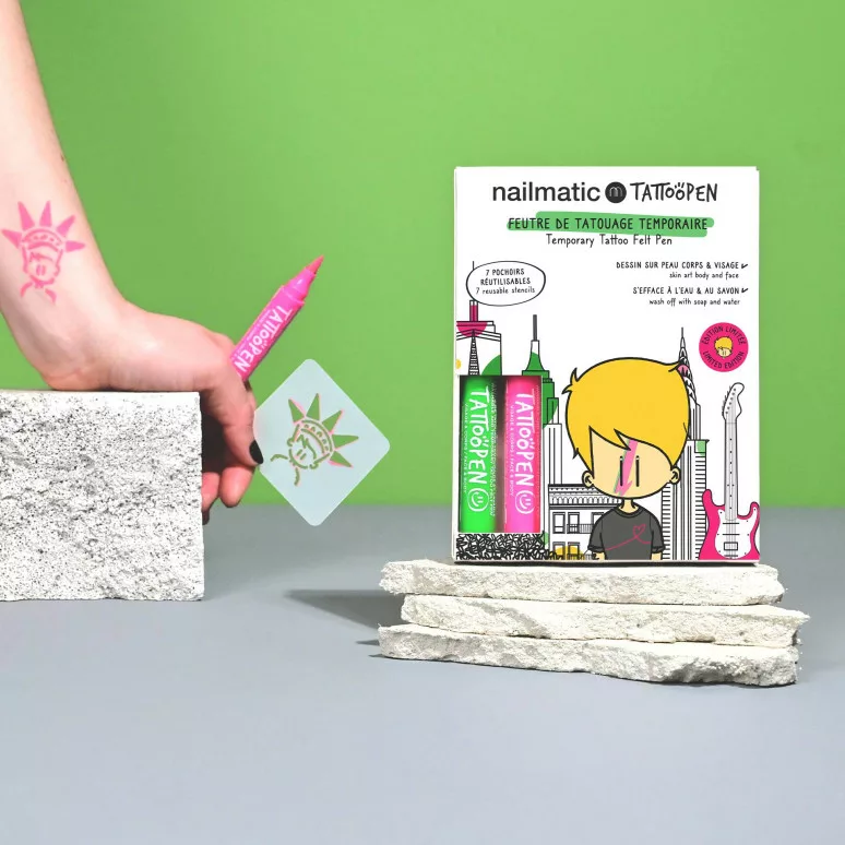 COFFRET DUO TATTOOPEN - New York par Jo Little - Nailmatic