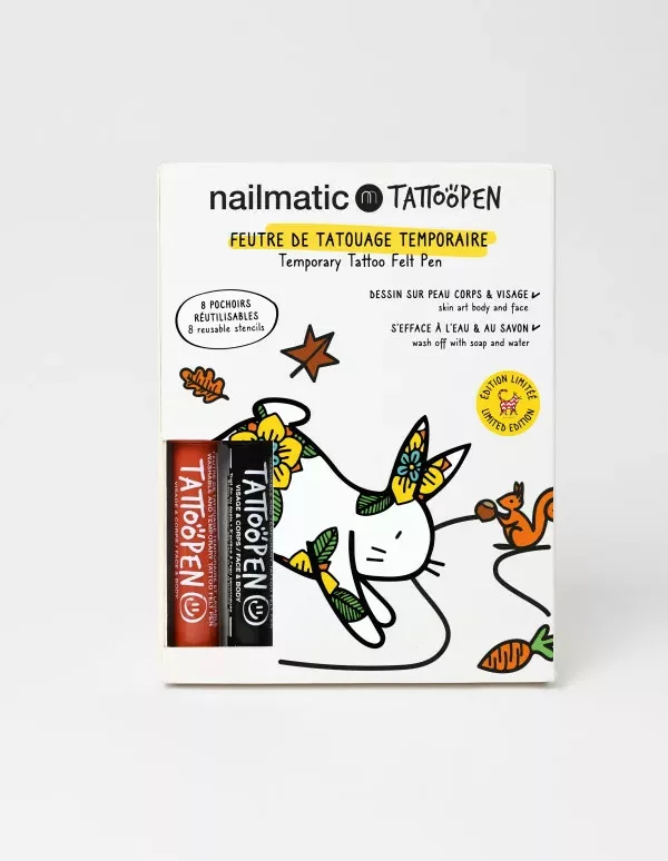 COFFRET DUO TATTOOPEN - Le Lapin par Ami Imaginaire - Nailmatic – Image 1