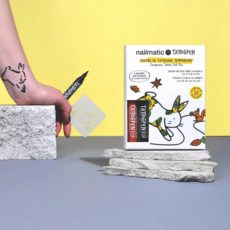 COFFRET DUO TATTOOPEN - Le Lapin par Ami Imaginaire - Nailmatic