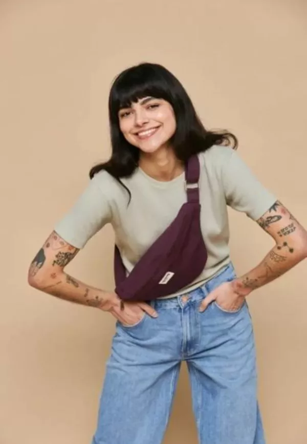 Sac Banane L Sasha - Prune - – Image 2