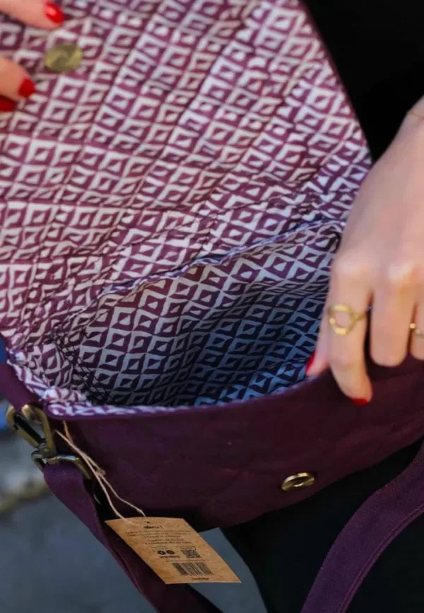 Sac matelassé Margault - Prune - Hindbag – Image 2
