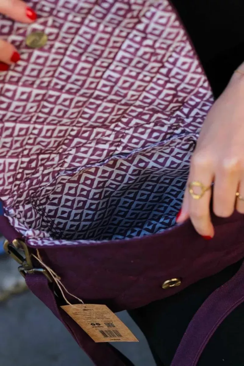 Sac matelassé Margault - Prune - Hindbag