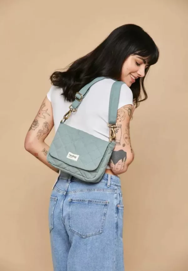 Sac matelassé Margault - Sauge - Hindbag – Image 2