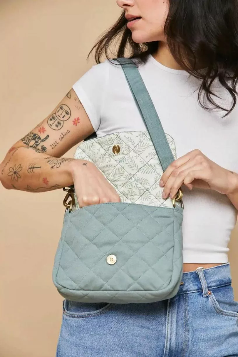 Sac matelassé Margault - Sauge - Hindbag – Image 3