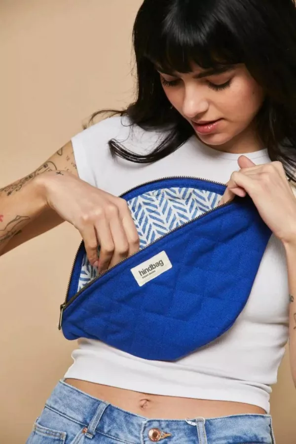 Sac banane matelassé Olivia - Bleu Electrique - Hindbag