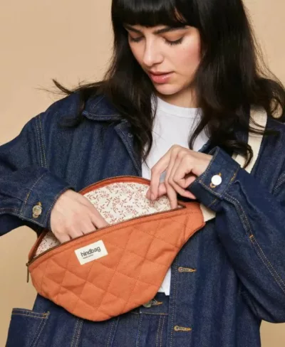 Sac banane matelassé Olivia - Sienne - Hindbag – Image 2