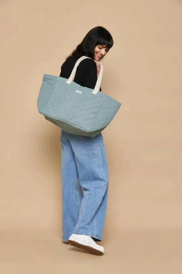 Cabas matelassé Claude - Sauge - Hindbag