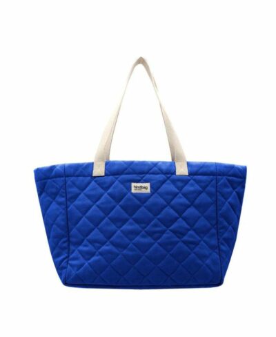 Cabas matelassé Claude - Bleu Electrique - Hindbag