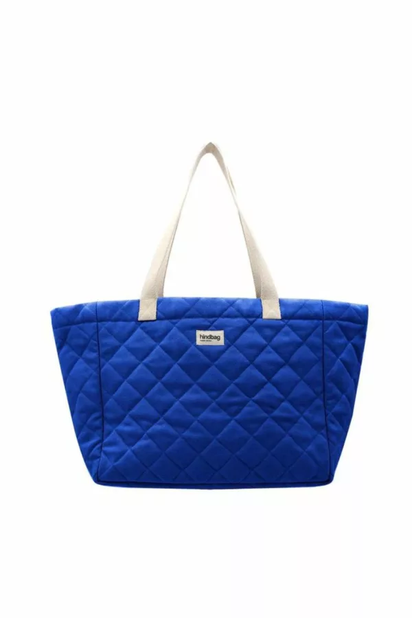 Cabas matelassé Claude - Bleu Electrique - Hindbag