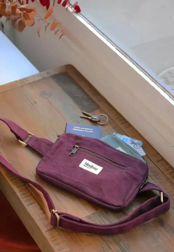 Sac banane rectangulaire Harry - Prune - Hindbag – Image 3