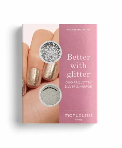 Duo Paillettes Silver & Mirror - Manucurist – Image 1