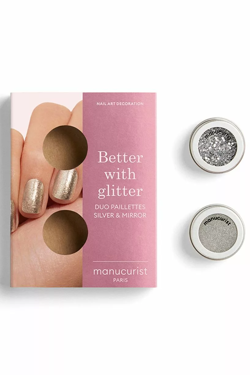 Duo Paillettes Silver & Mirror - Manucurist – Image 2