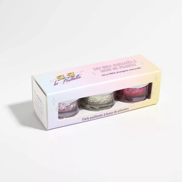 Coffret 3 Gels Pailletés - Le Flamboyant - Si si la paillette