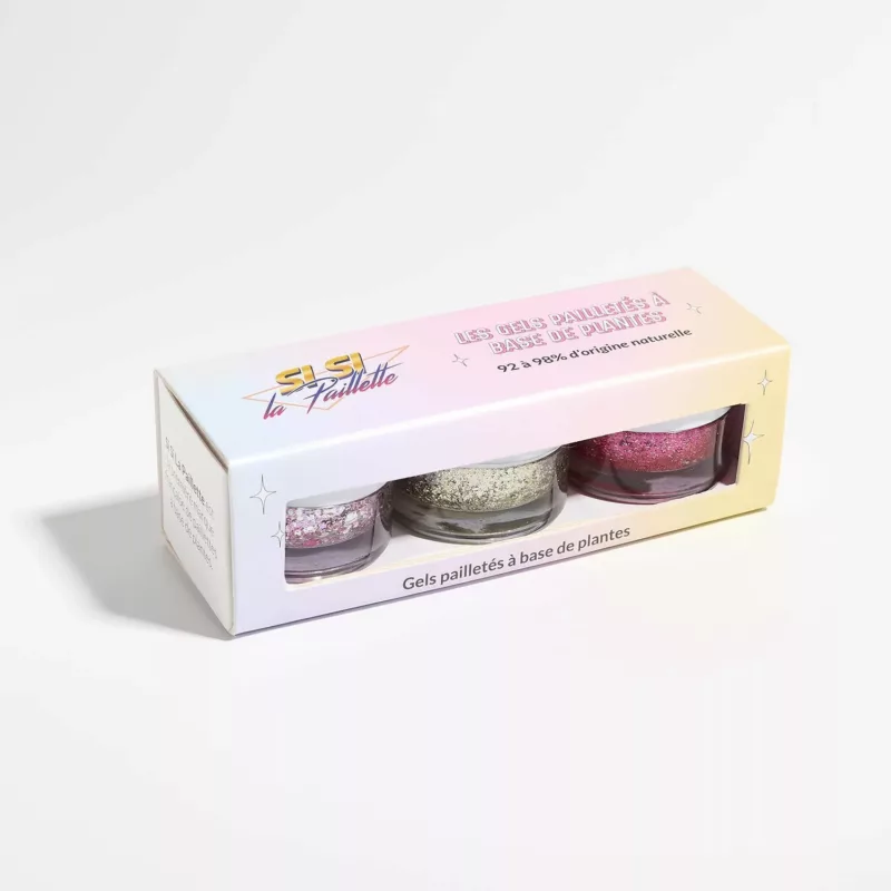Coffret 3 Gels Pailletés - Le Flamboyant - Si si la paillette
