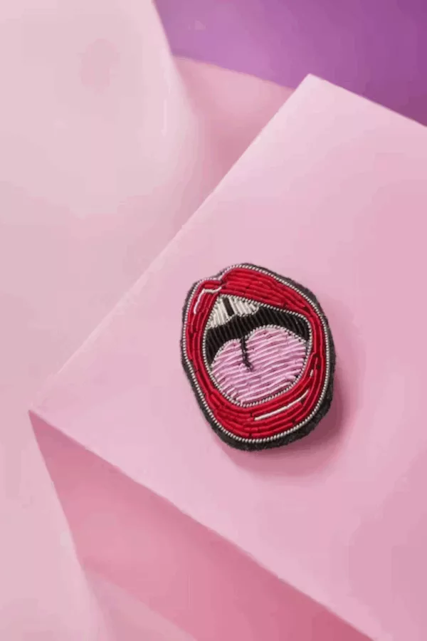 Broche Bouche - Malicieuse
