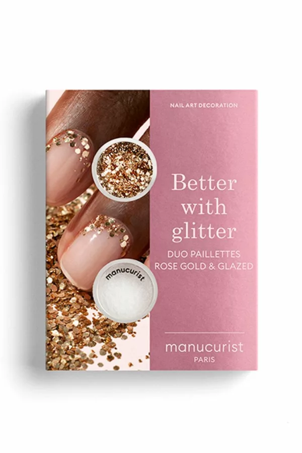 Duo Paillettes Rose Gold & Glazed - Manucurist