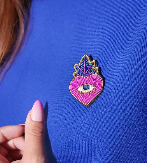 Broche Ex Voto Pink