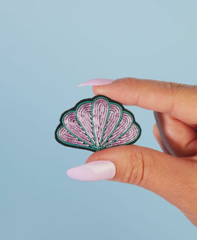 Broche Coquillage Irisé - Malicieuse