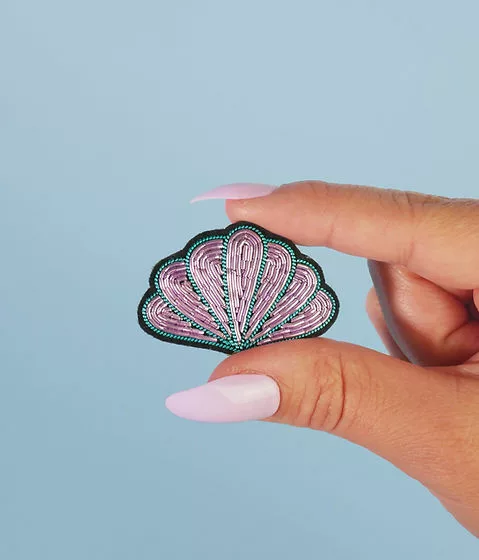 Broche Coquillage Irisé - Malicieuse