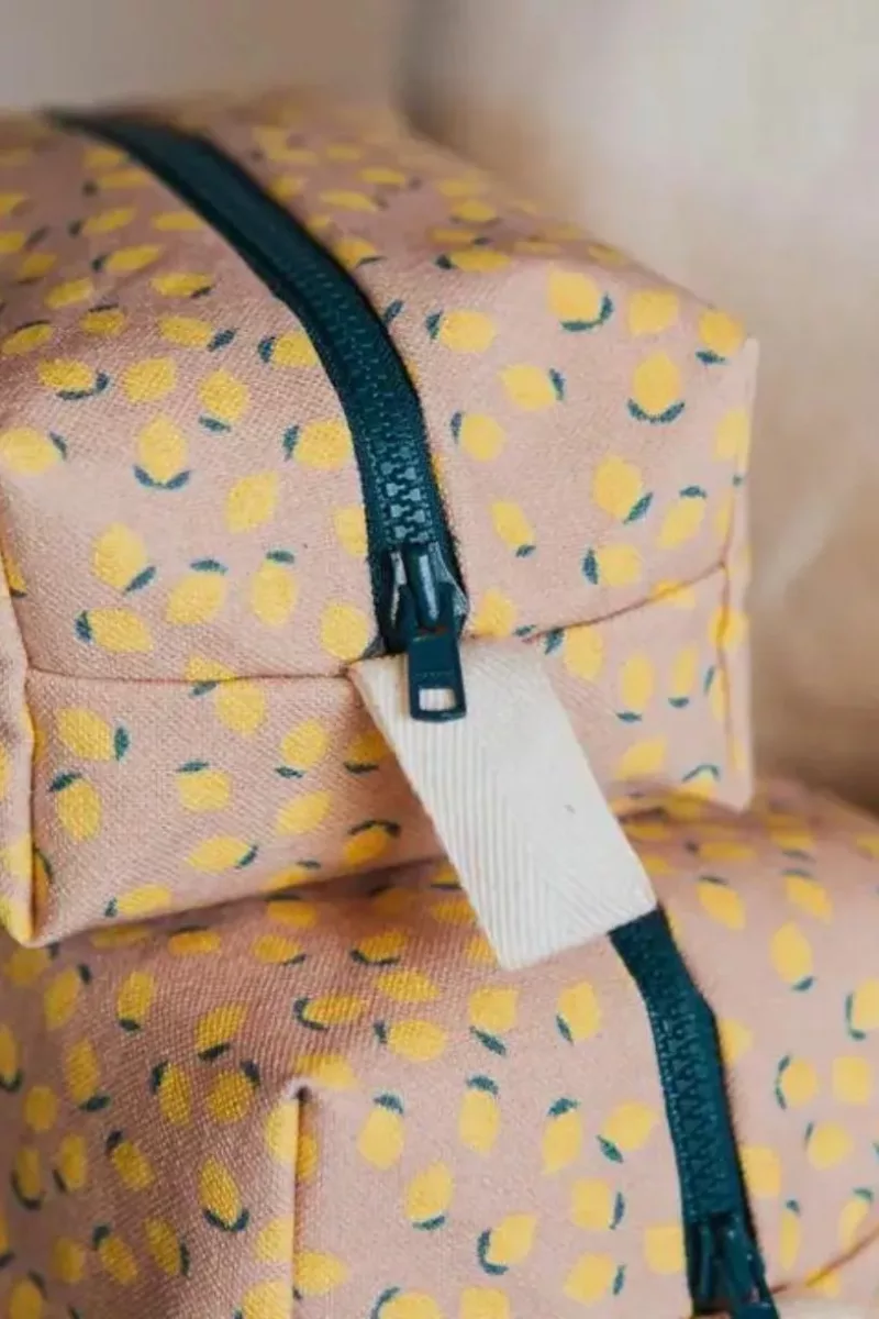 Étui de toilette Grande - Limones rose - Ecke