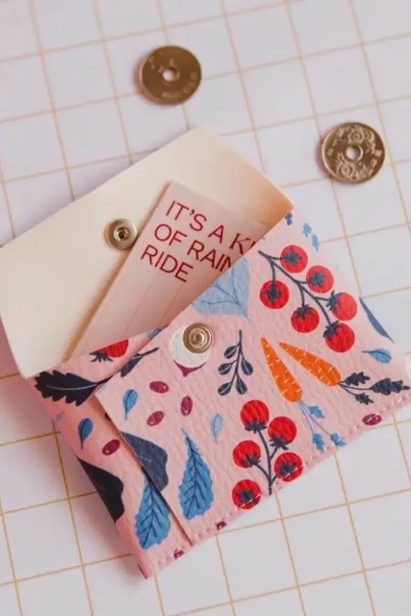 Porte-cartes Ensalada rosa - Ecke