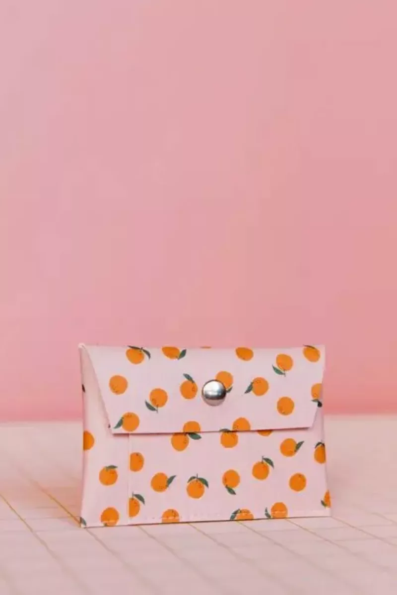 Porte-cartes Naranjas rose - Ecke