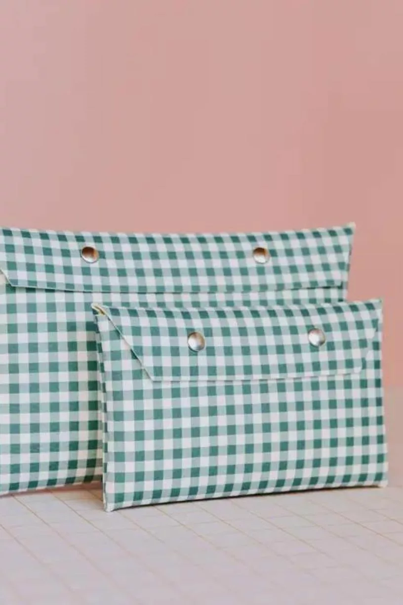 Étui Vichy Teal Petit - Ecke – Image 1