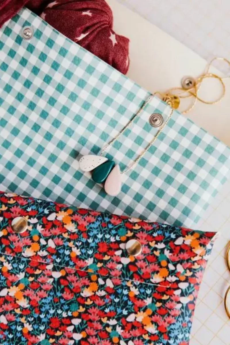 Étui Vichy Teal Petit - Ecke