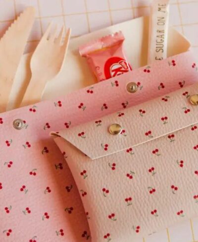 Étui Cerezas rose Grand - Ecke