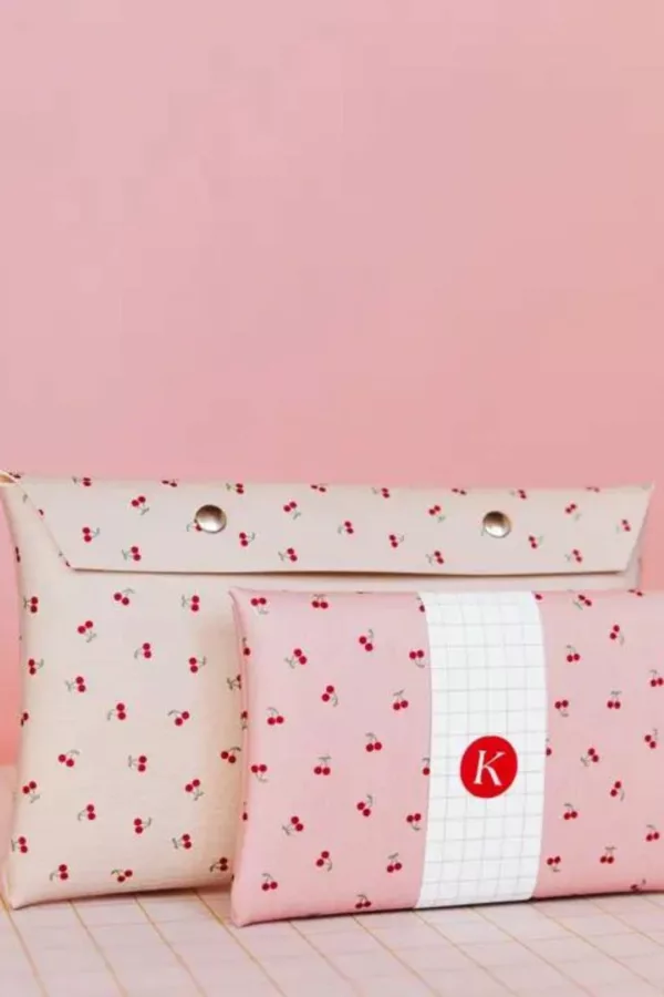 Étui Cerezas rose Grand - Ecke