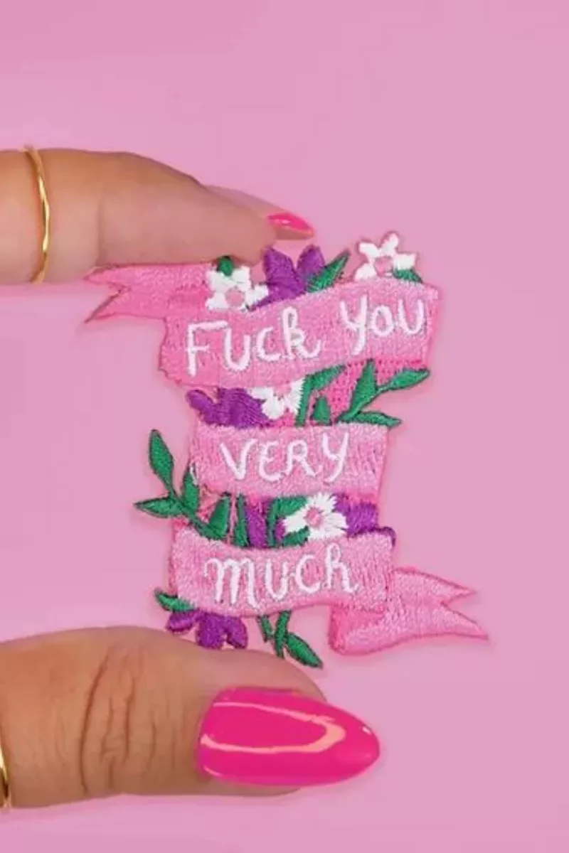 Patch thermocollant Fuck you verry much - Malicieuse