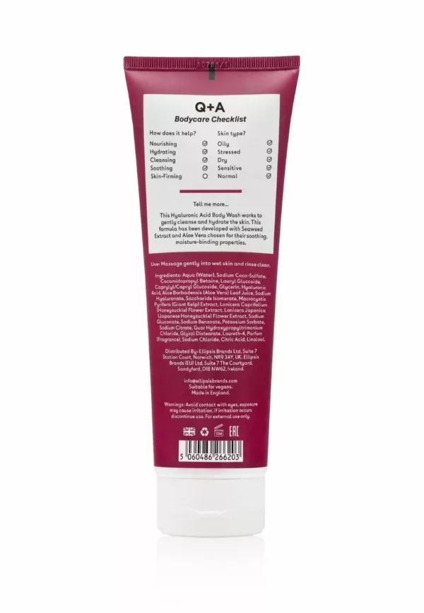 Hyaluronic Acid Body Wash - 250ml - Q+A – Image 2