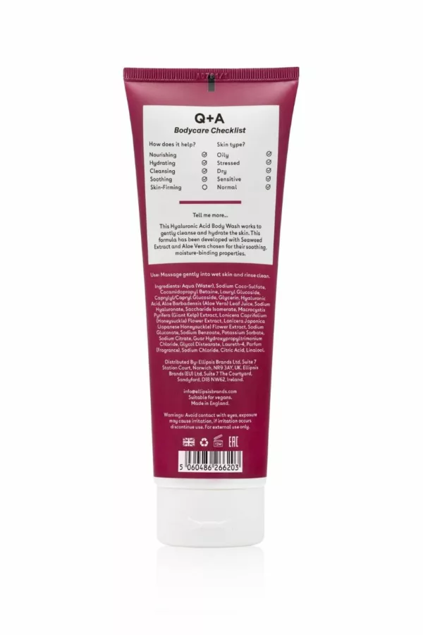 Hyaluronic Acid Body Wash - 250ml - Q+A