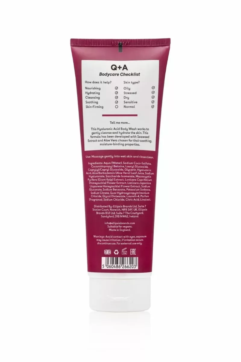 Hyaluronic Acid Body Wash - 250ml - Q+A