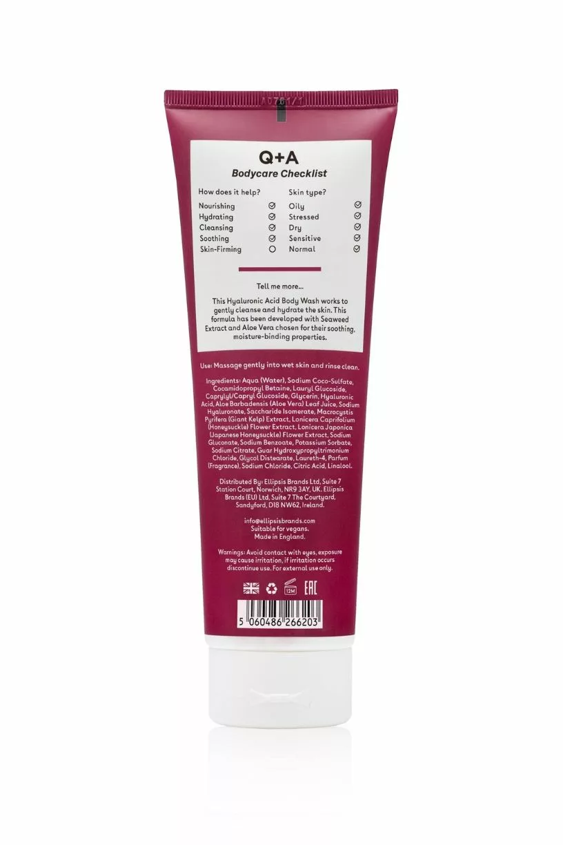 Hyaluronic Acid Body Wash - 250ml - Q+A – Image 2