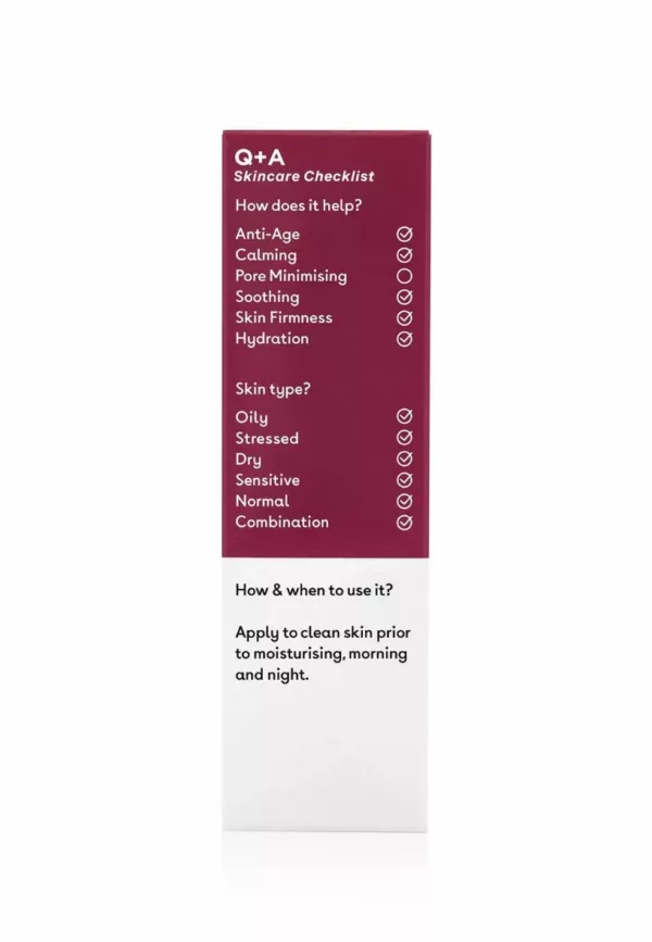 Hyaluronic Acid Facial Serum -30ml - Q+A – Image 2
