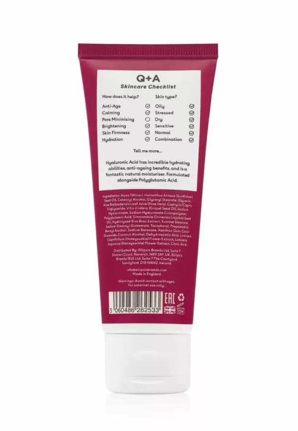 Hyaluronic Acid Daily Moisturiser - 75ml  - Q+A – Image 2